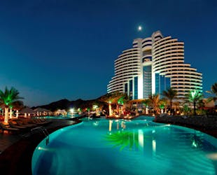 Le Meridien Al Aqah Beach Resort daycation with beach and pool access